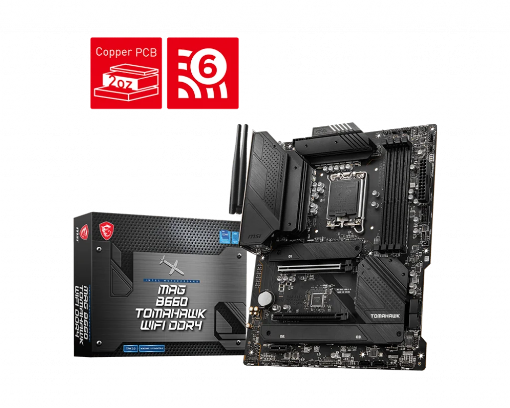 Motherboard DDR5 DDR4 computer motherboard supports CPU 12400F 12600KF 12700 B660 TOMAHAWK WIFI DDR4