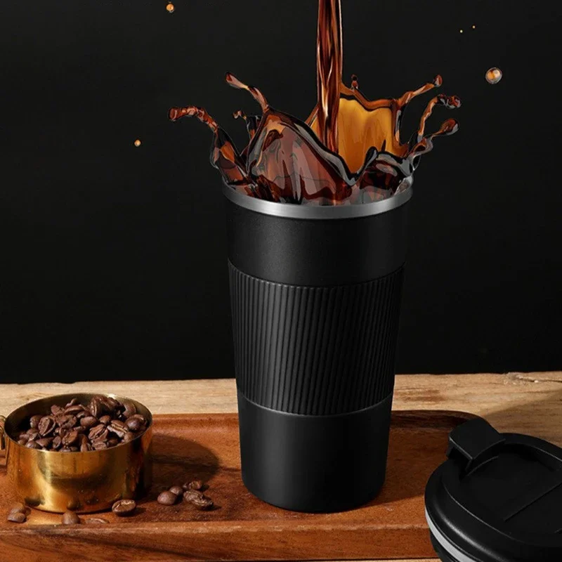 510ml 304 Stainless Steel Coffee Cup Thermal Mug For Geely Geometry C Monjaro Coolray Tugella Okavango GX3 Atlas Emgrand EC7 GC6