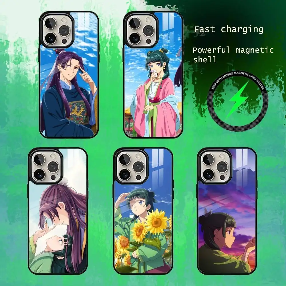 

The A-Apothecary Jinshi And Maomao Phone Case For iPhone17,16,15,14,13 Plus,Pro Max Magnetic For Magsafe Wireless Charging