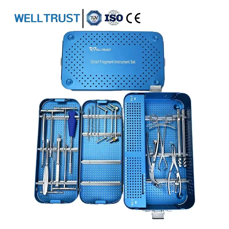 Orthopedic Minor Surgical Hip and Knee Kit Upper Limb Implant Trauma Small Fragment Instrument Set for Facture Surgery