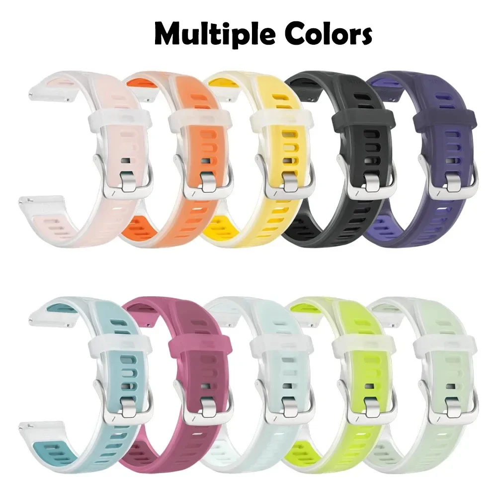 Quick Release Sport Band for Garmin Forerunner 170 245 70 570 42mm Silicone Replacement Strap Soft Durable Watch Wristband