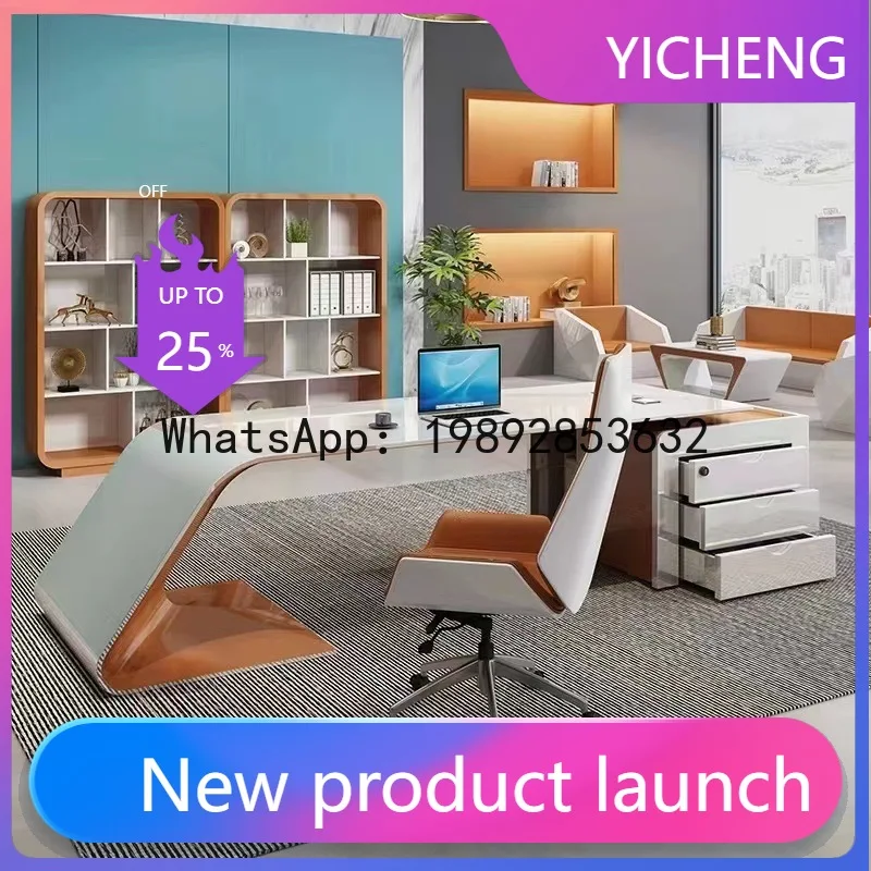 

Hys executive - stylish manager's desk - women's ceo office desk - creative and unique desk and chair set