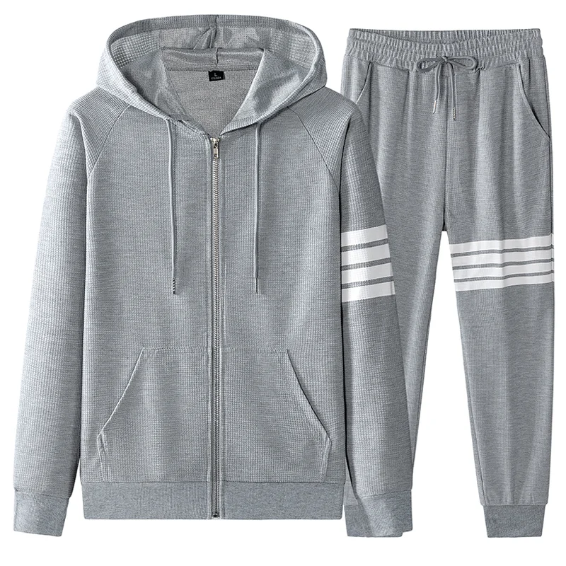 

Men's Casual Basketball Sportswear, Hooded Sweatshirt and Sports Pants, Two-piece Men's Gym Jogging and Running Suit