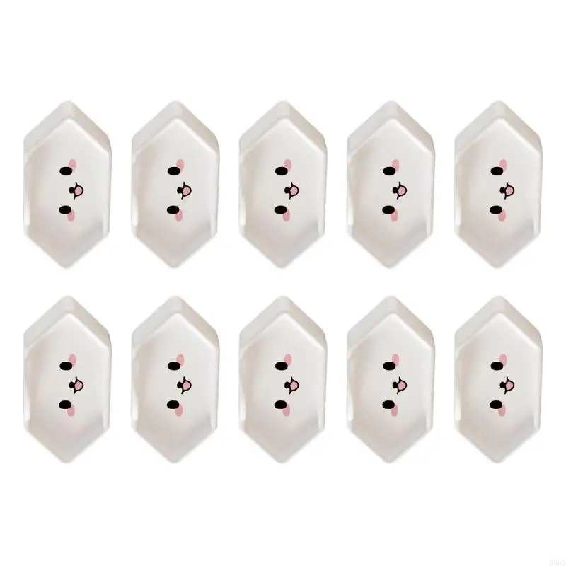 

R66D 10xInvisible Design Childproof Electrical Cover Plugs For 2-Hole Socket Standard