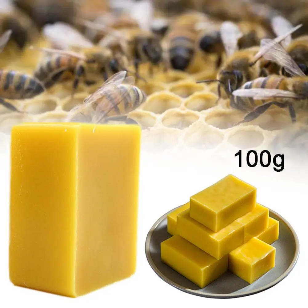 100g 8 Pieces Of Natural Soil Beeswax Pure Edible DIY Bottle Wine Courtyard Lipstick Sealing Garden Seduce Beeswax Family X2C6