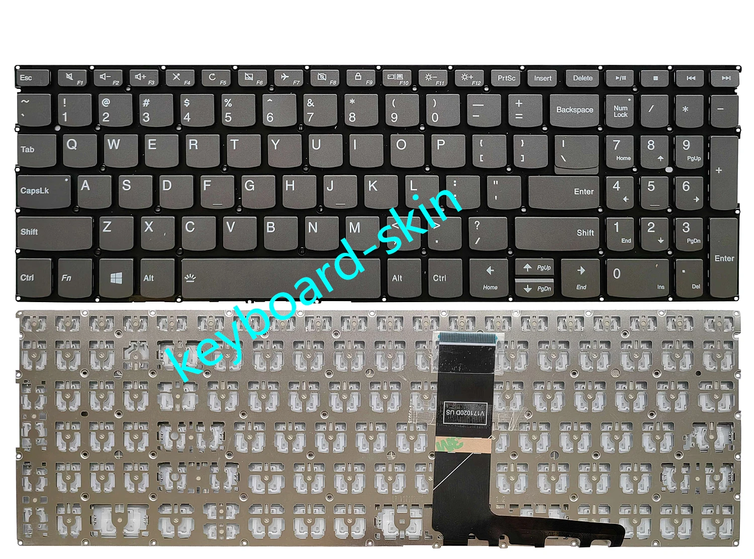 New US Keyboard No-Backlit for Lenovo  Yoga 9-15 Yoga 9 15IMH5 82DE,C940-15 C940 15IRH 81TE C740-15IML 81TD S740-15IRH 81NY 81NW