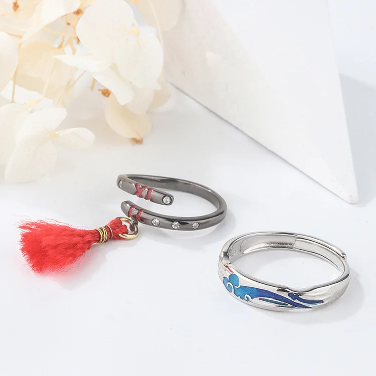 Der Großmeister der Dämonischen Kultivierung Wei Wuxian Lan Wangji Verstellbarer Cosplay-Kostüm-Paarring