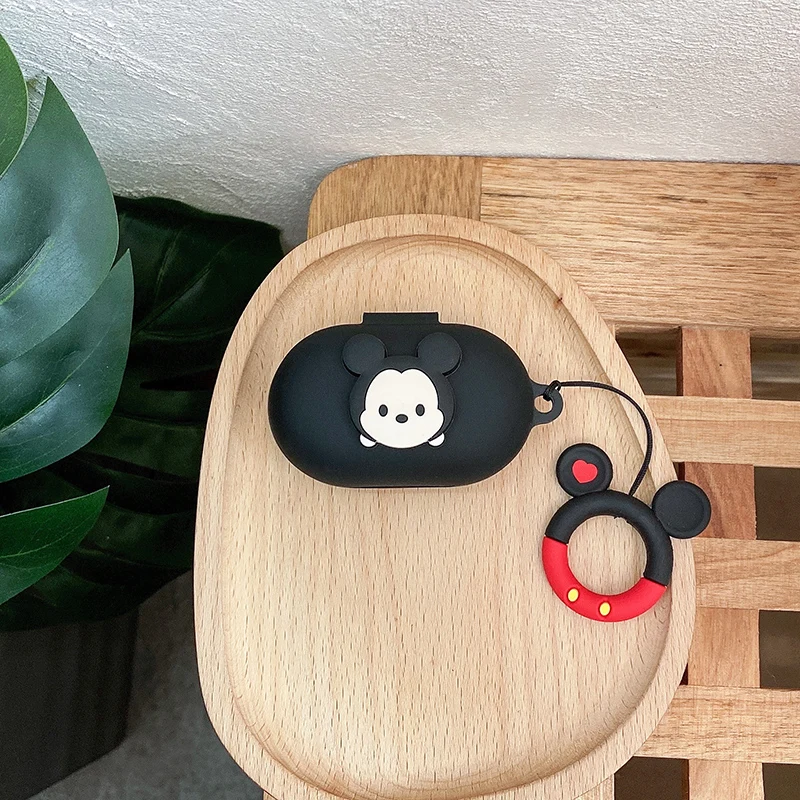 الكرتون ديزني حقيبة سماعة الاذن غطاء ل ممن لهم انكو W31 لايت/W11 سيليكون سماعات بلوتوث صندوق شحن واقية قذيفة مع هوك