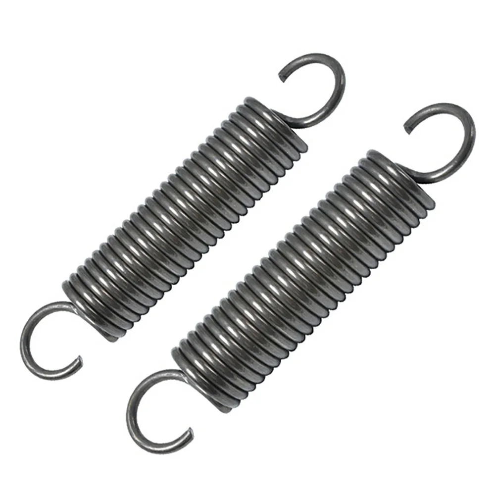 Wire Diameter 2.0mm Spring steel Open Hook Tension Spring with O hook extension spring Outer Diameter 10-22mm Length: 145-500mm