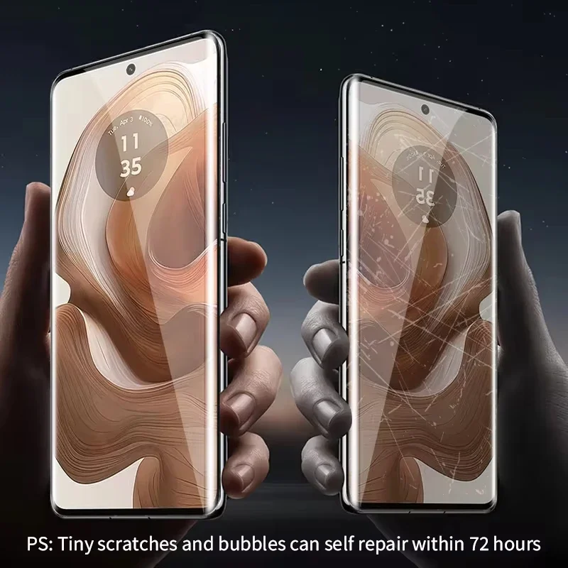 4 قطعة HD منحني هيدروجيل فيلم لموتورولا إيدج 50 40 30 20 50 الترا فيوجن موتو X50 الترا واقيات الشاشة ل موتو ايدج 50 برو