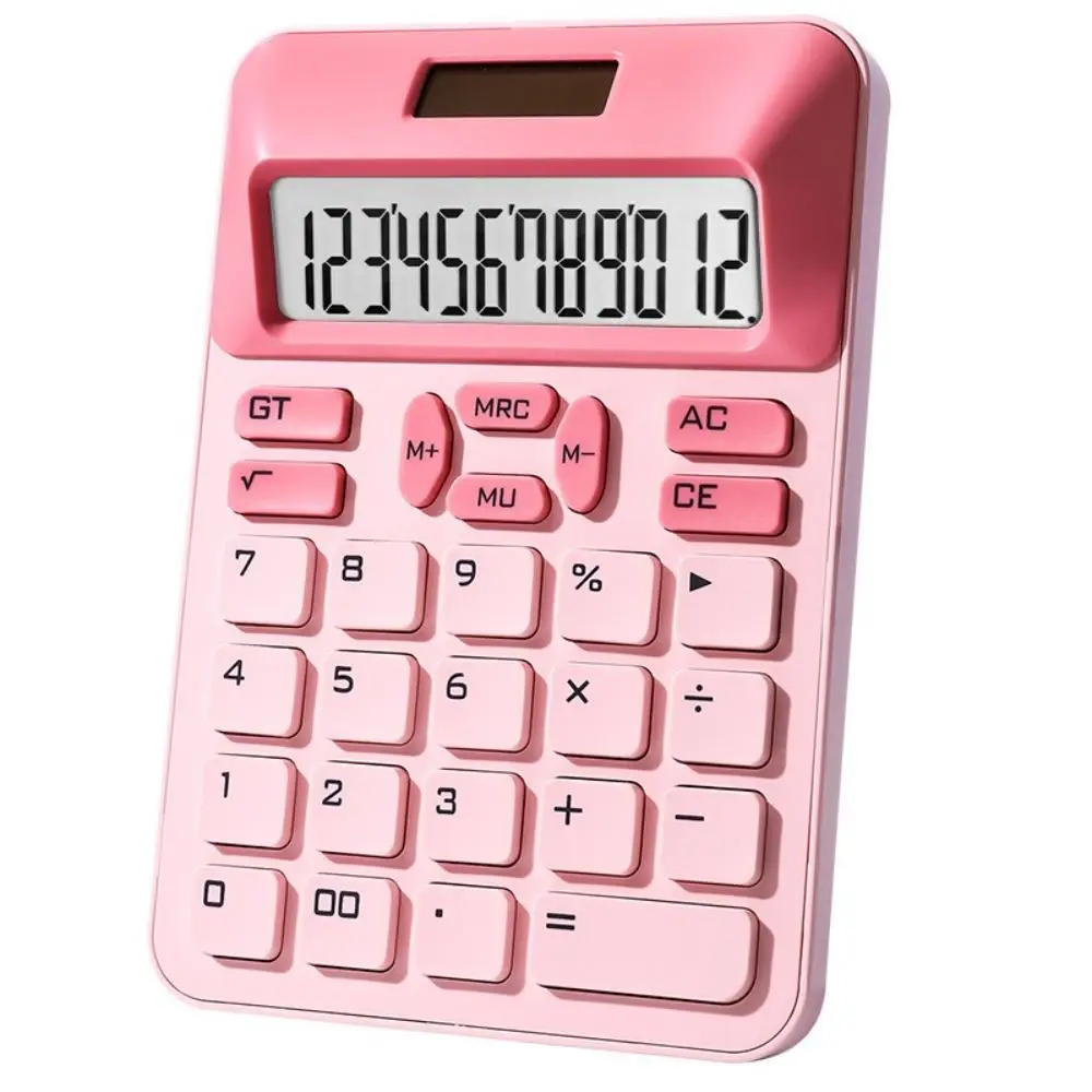 

Научный калькулятор с солнечной батареей и батареей, 12-значный большой ЖК-дисплей, математический калькулятор, двойной источник питания, 12-значный калькулятор для студентов