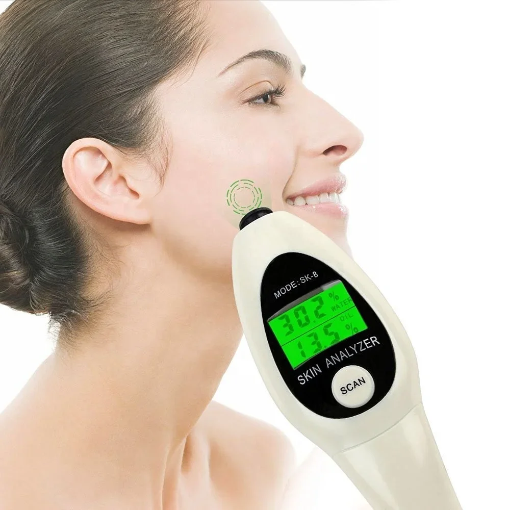 Precision Skin Analyzer Digital LCD Display Facial Body Skin Moisture Oil Tester Meter Analysis Face Care Tool