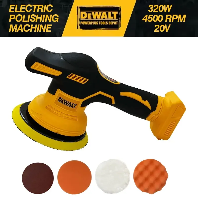 Dewalt-pulidor de coche inalámbrico con pantalla Digital, pulidor eléctrico de 8 velocidades, máquina pulidora y encerado para batería Dewalt de 20V