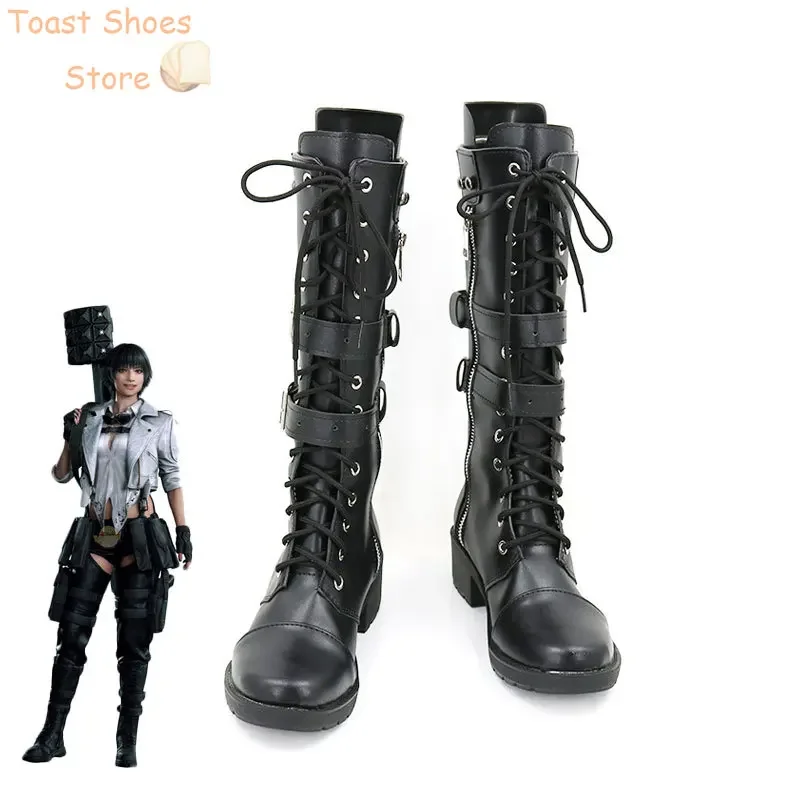 

Lady Mary Cosplay Shoes Halloween Carnival Boots Anime PU Leather Shoes Cosplay Props Costume Prop