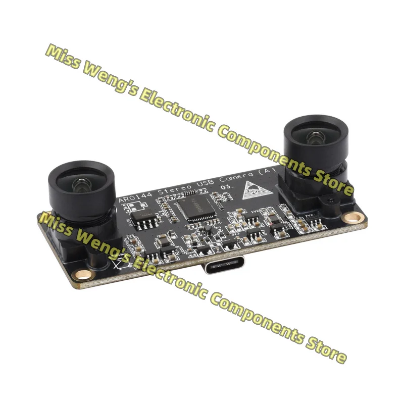 AR0144 Stereo USB Camera (A) Dual camera module USB communication drive free plug and play AR0144 module distortion free lens