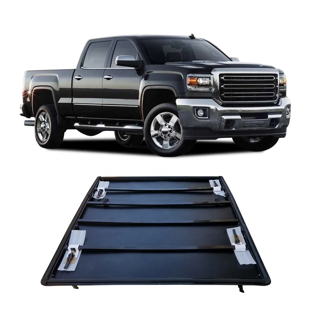 

Modification Custom High Quality Folding Waterproof Soft Tri Fold 6.5ft Tonneau Truck Bed Cover for chevy silverado