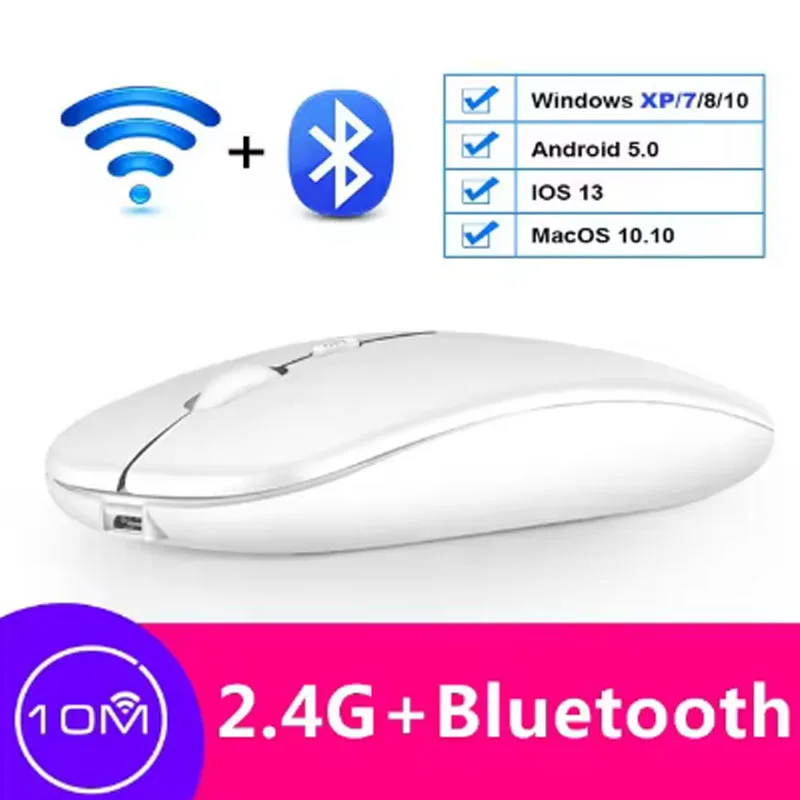 

Bluetooth Compatible Wireless Mouse for Macbook Air 13.3 13 14 Pro 13.3 15.6 16 Huawei Matebook 13 14 Xiaomi Redmibook 13 14