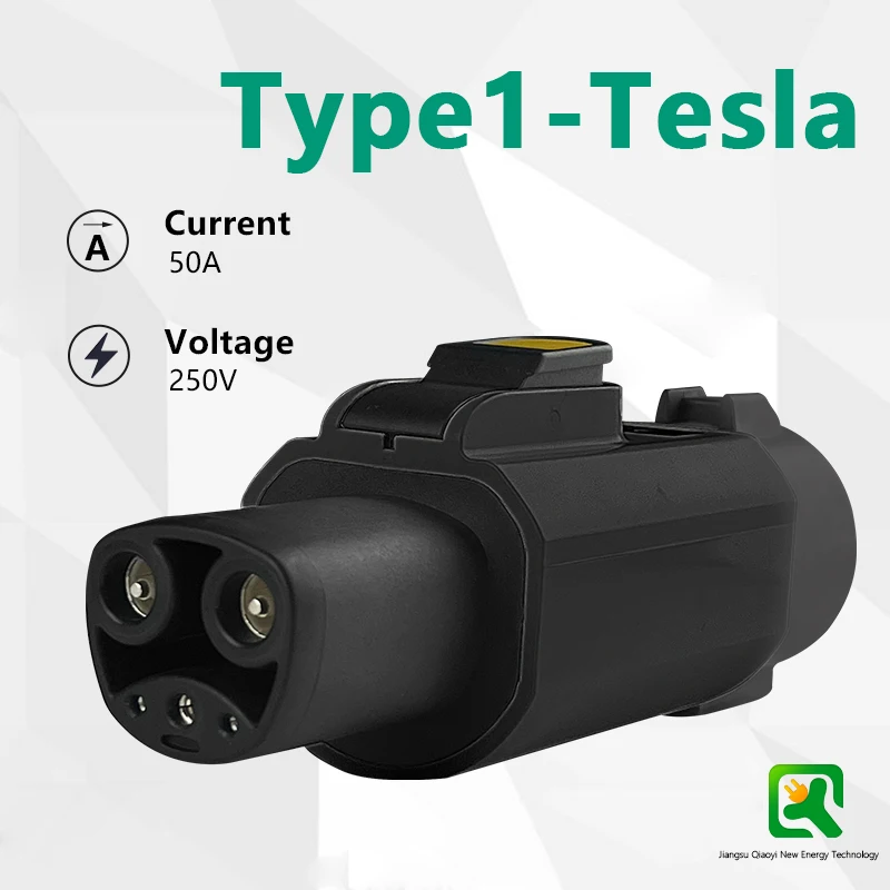 مُحول J1772 إلى NACS Type1 لسيارات تيسلا متوافق مع طرازات S/X/3/Y من السيارات الكهربائية لتيسلا