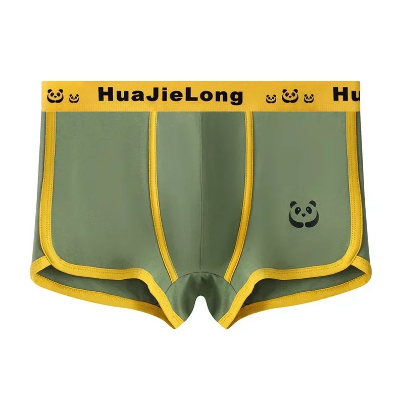 Men's Boxers Cartoon Animals Printed Trunks Autumn And Winter Slim Fitting Underwear Breathable Knickers Loose Arrow Shorts