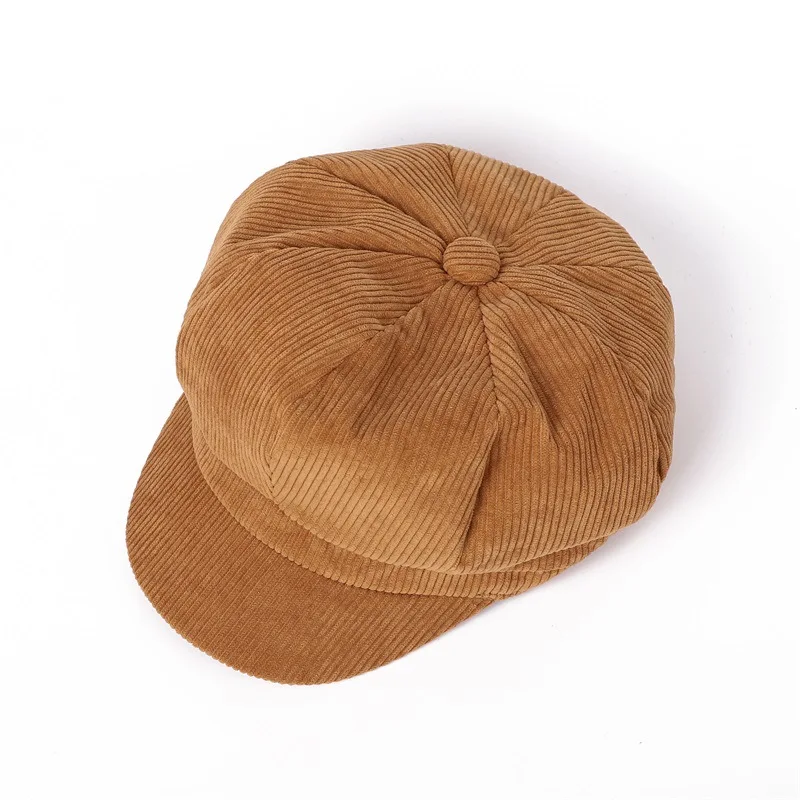 

Beret Women Newsboy Cap Vintage Beret Painter Hat Winter Hats For Women Men Octagonal Caps Female Bone Solid Color Casual