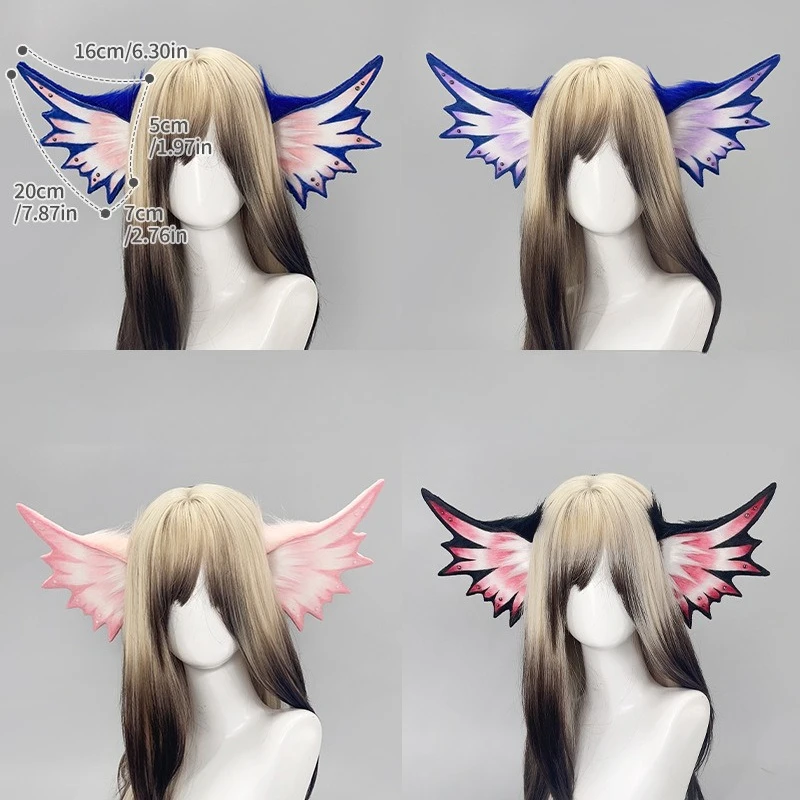 Siren Mermaid Elf Beast Ear Headband Girl Fin Gothic Hair Accessories Comic-Con Deep Space Small Fish Mackerel cos Headgear