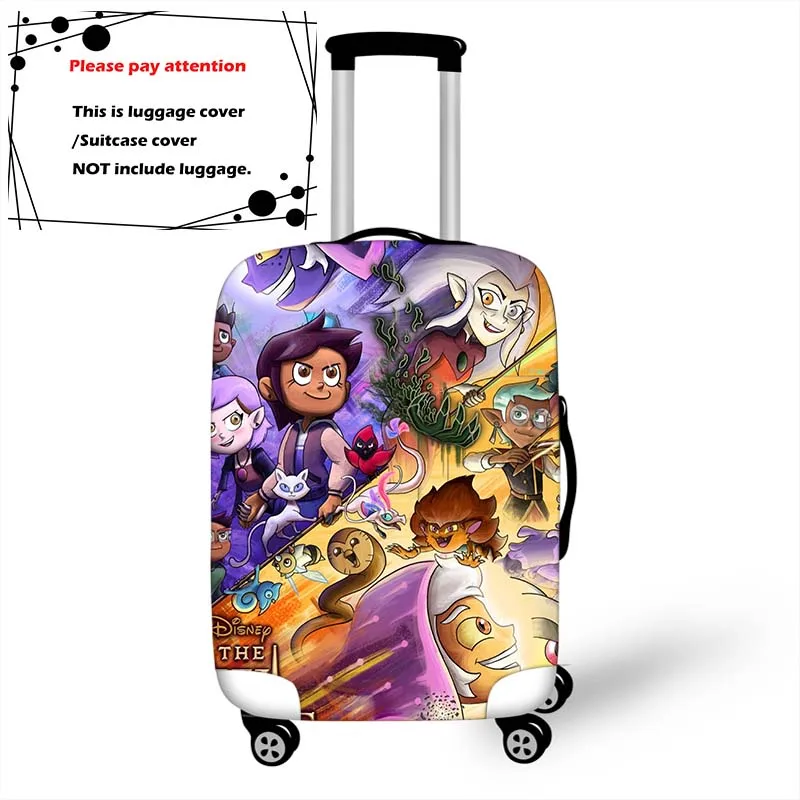 The Owl House Elastic Thicken Luggage Suitcase Protective Cover Protect Dust Bag Cartoon Trolley Cover Travel Accessories