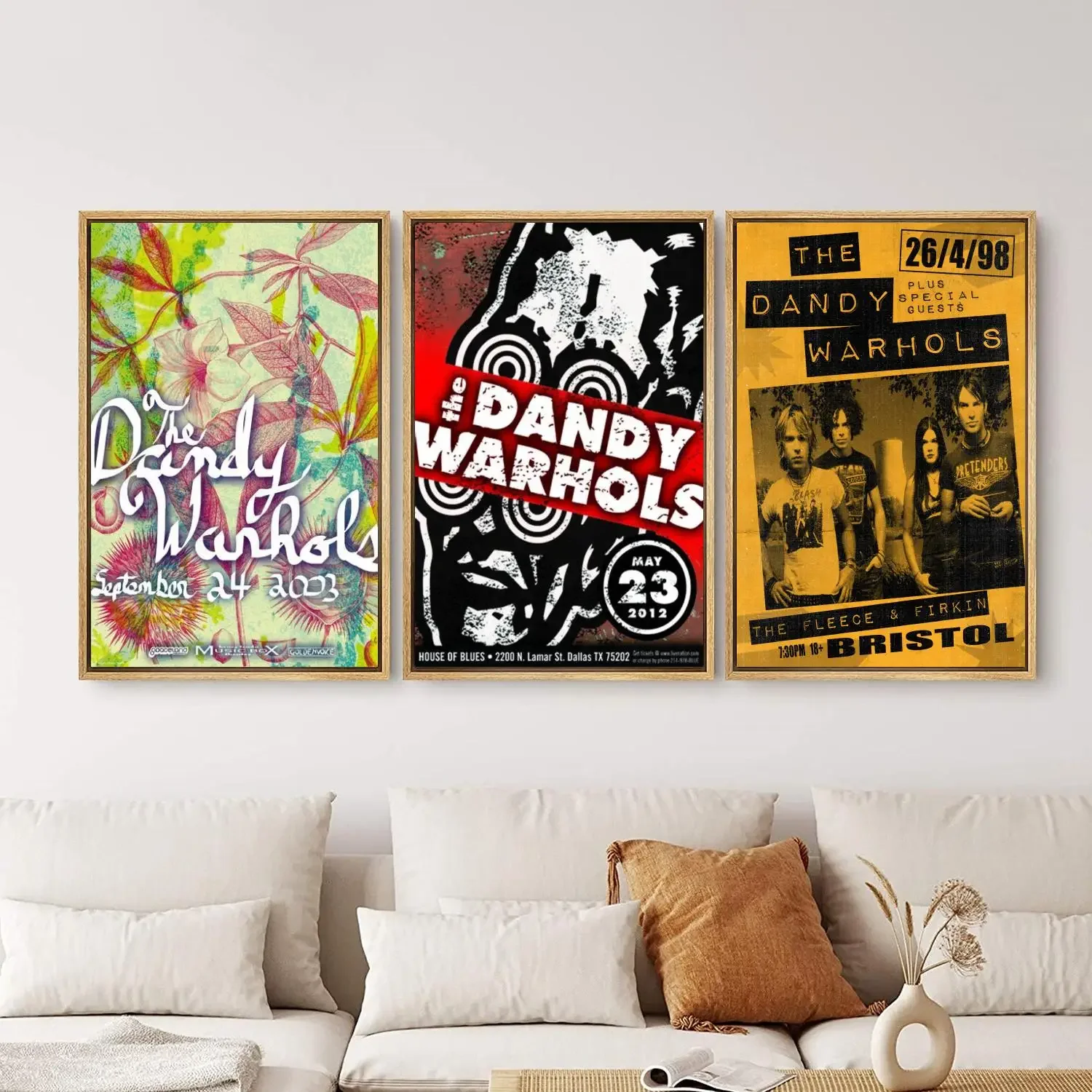 The Dandy Warhols Poster Painting 24x36 Wall Art Canvas Posters Personalized Gift Modern Family bedroom Decoration Art Poster