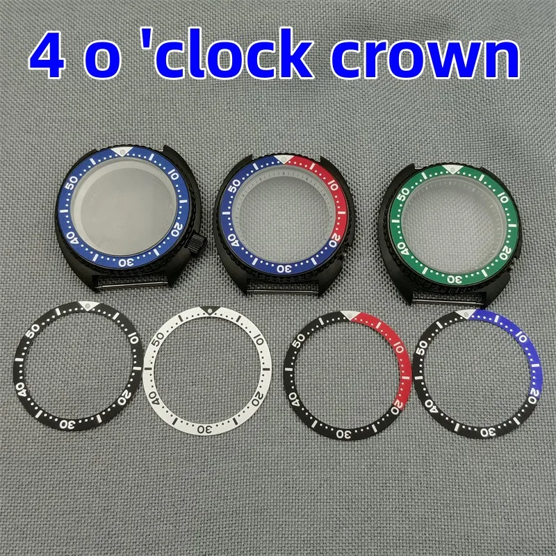 

LARIMOKER 45mm 4 o 'clock crown 10ATM waterproof Watch Case sapphire glass fit Nh35 Nh36 Movement fit 28.5mm-29mm Dial