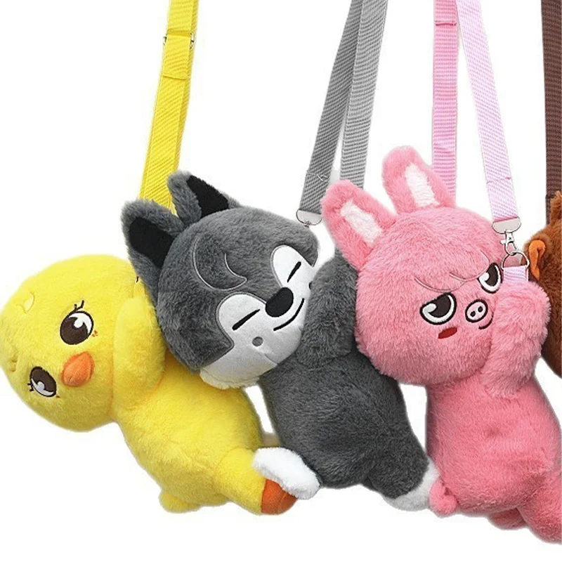 SKZOO Stray Kids Crossbody Animal Bag Cartoon Plush Animal Doll