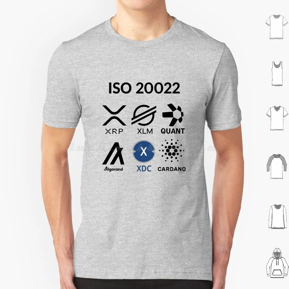 ISO 20022 quant xrp xlm xdc ada algo Tシャツ6xlコットンクールティー300022金融標準qnt xrp xlmxdc algo gororand