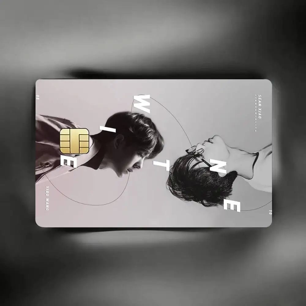 Wang Yibo The Untamed Lan Wangji Decorative Waterproof Film Skin Cover Credit Card Stickers Debit Front Bank Bus Pass