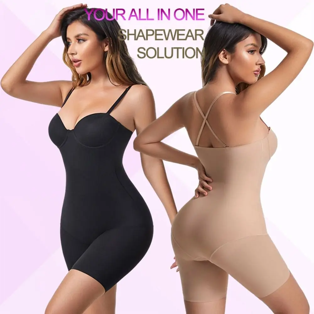 Bodysuit Women Shapewear Tummy Control Seamless with Built in Bra Body Shaper Reductive Compression Bodies Waist Trainer