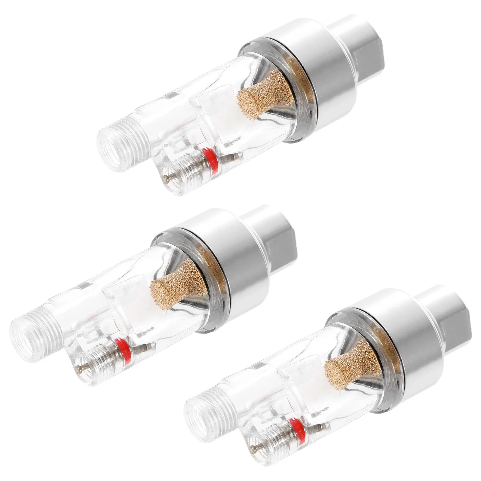 

1/3pcs 1/8" Air Filter Valve Airbrush Moisture Trap Easy To Use Moisture Filter Water Trap In-line airbrush Spray