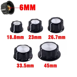 1PCS Hat Dial Knob WTH118 MF A01 A02 A03 A04 Bakelite Knob With Scale Plate Sheet Scale Digital Potentiometer Inner Hole 6mm