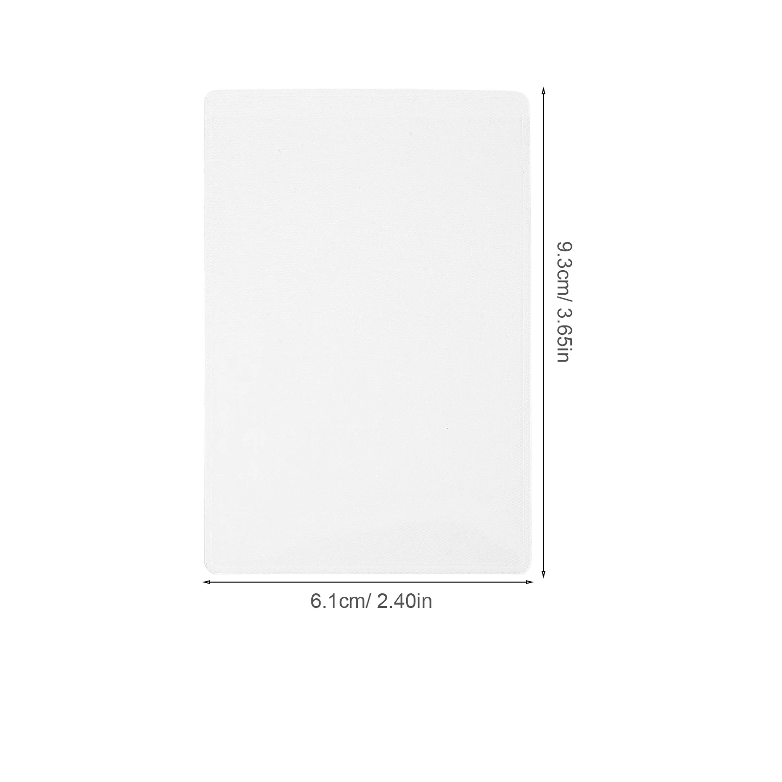 Custodia per carte da 100 pezzi Custodia protettiva per porta carte trasparente in PVC per carte di credito Assicurazione aziendale Maniche per carte