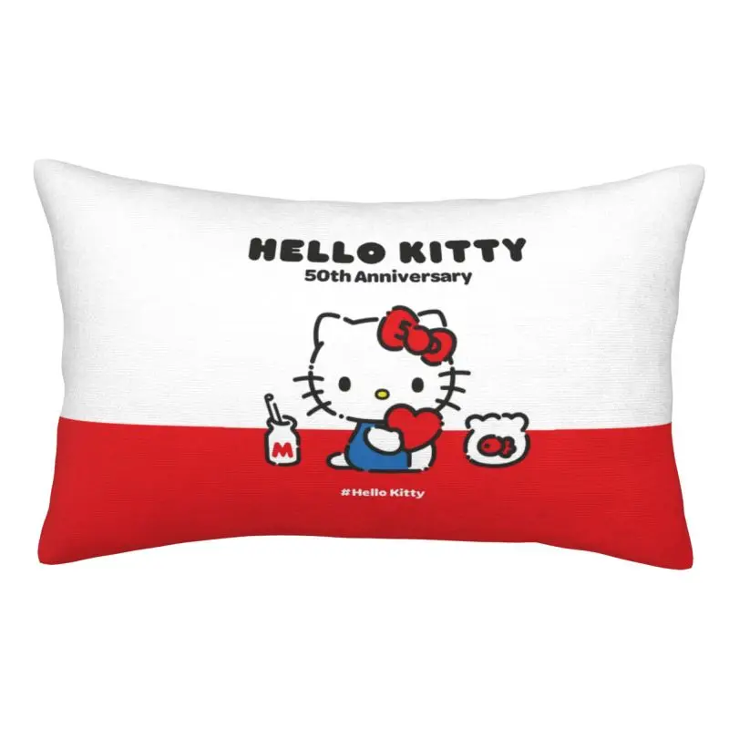 Federa rettangolare personalizzata Hello Kitty Anime 50th Anniversary