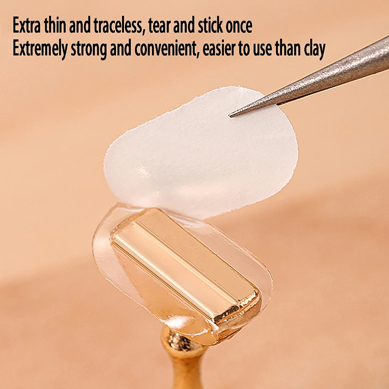 Nastro adesivo biadesivo per unghie trasparente senza traccia da 100 pezzi per strumenti per espositori per unghie finte Striscia per manicure
