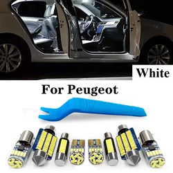 For Peugeot 2008 3008 4007 4008 5008 RCZ 207 208 307 308 407 508 SW Hatch CC Sedan Coupe Car LED Interior Lights Canbus