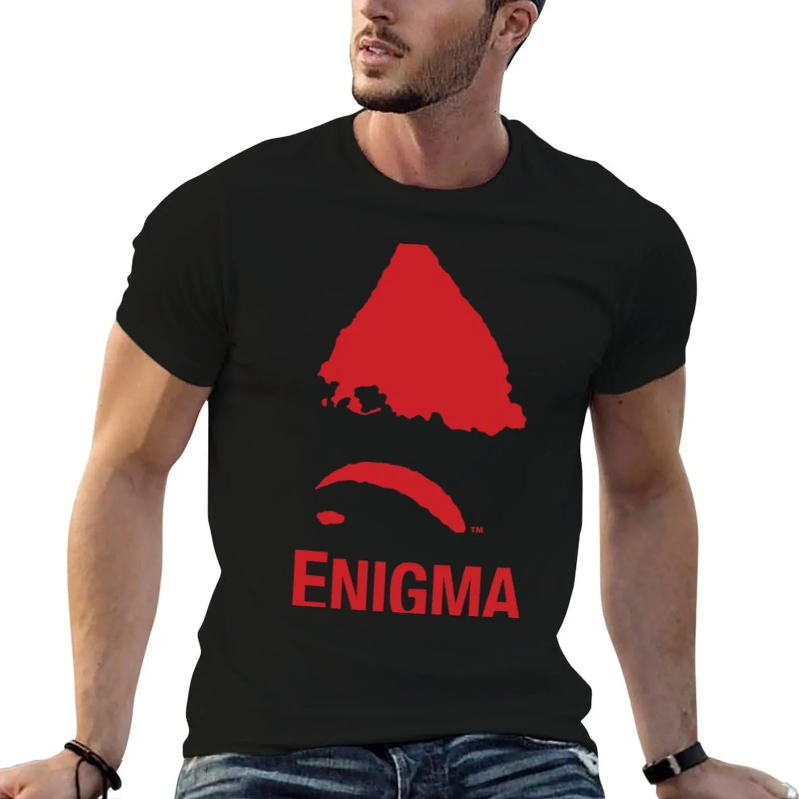 Enigma Records TShirt - Defunct Record Label T-Shirt man t shirts for men casual funny t shirts cotton t shirt for man T-shirt