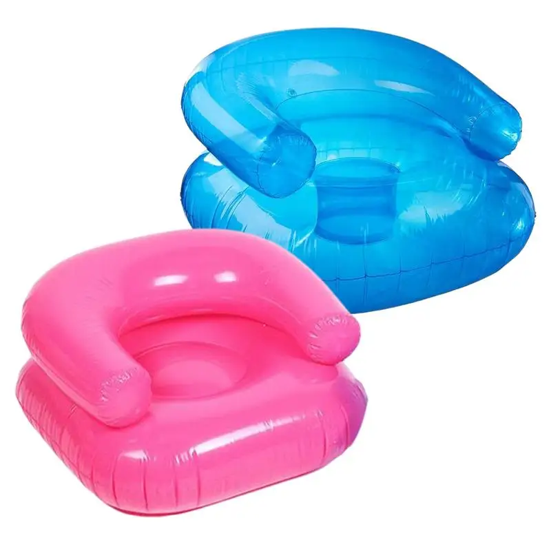 

Swimming Pool Loungers PVC Waterproof Inflatable Booster Seat For Kids 220 Pounds Capacity Comfortable Seating Portable Air