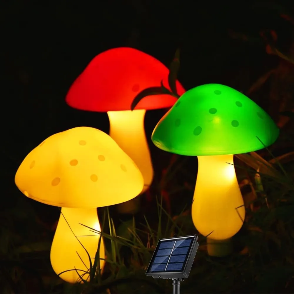 

LED Solar Mushroom Lamp Outdoor Waterproof Garden Lights 8 Modes Solar Powered Lawn Light For Yard Pathway Landscape Lighting