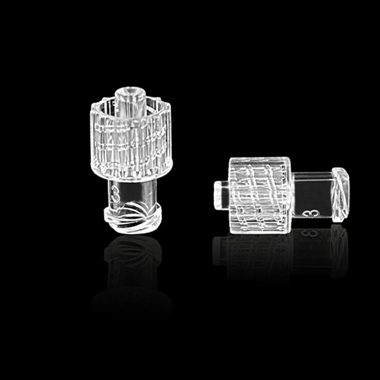 500pcs Male and Female Connector for Luer Lock and Catheter Systems, Male/Female Connector and Adapter, for Medical and Laborato