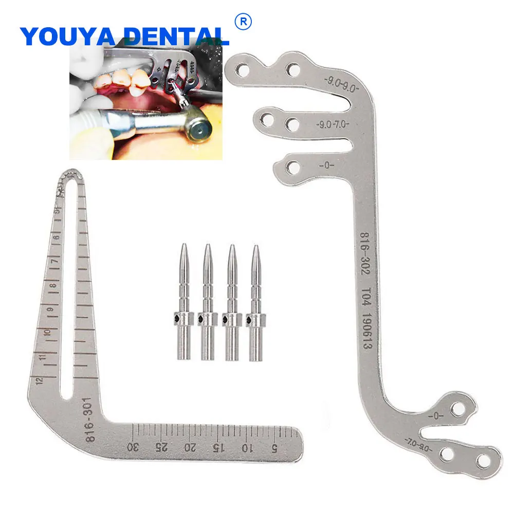 

Dental Planting Locator Implant Guide Set Drilling Positioning Guide Angle Ruler Dentist Instrument Oral Dentist implant Tools