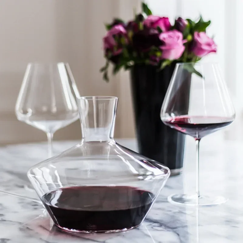 Burgundy Bordeaux Luxury Banquet Wine Glass Ultra Thin Handcrafted Classic Flawless Goblet For Upscale Party Home Drinking Use
