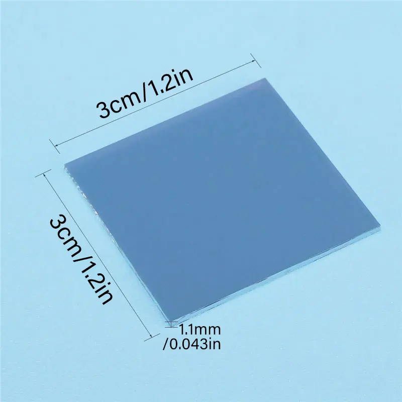 30X30X1.1mm 50R/50T Optical Laser Len Optical Beam Splitter Plate For Teaching Light Camera Laser Spectrum Analysis Instruments