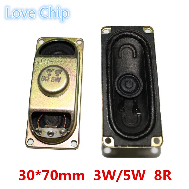 2 قطعة شاشات كريستال بلورية/TV القرن المتكلم 3 واط 5 واط 8R 3070 مكبر الصوت بصوت عال 8 أوم 3 5 واط 30*70 مللي متر سمك 17 مللي متر مكبر الصوت لتقوم بها بنفسك الإلكترونية