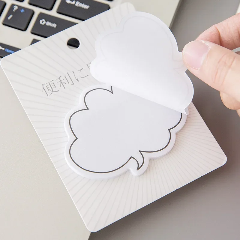 Japanese Comic Style Creative Simple Dialog Box Chat Bubble Memo Pad Cute Scrapbook Decor Materials Message N-Times Sticky Notes