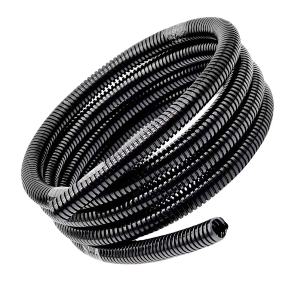 Black PE Cable Protection Pipe 100 Meter Roll for For automotive Electrical Wiring Harness and Industrial Applications