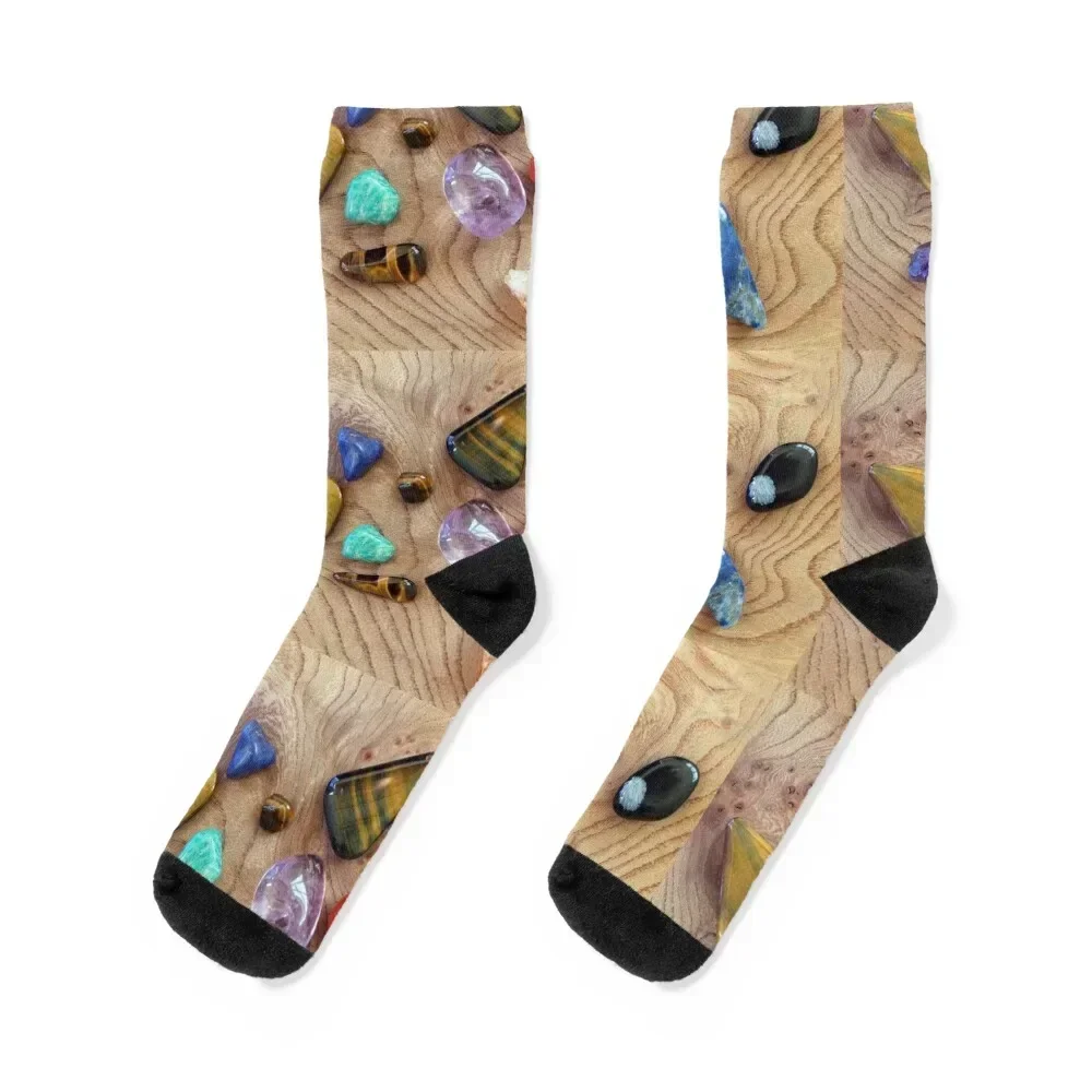 Gemstone Collection Socks new in's valentine gift ideas loose christmas gifts Designer Man Socks Women's