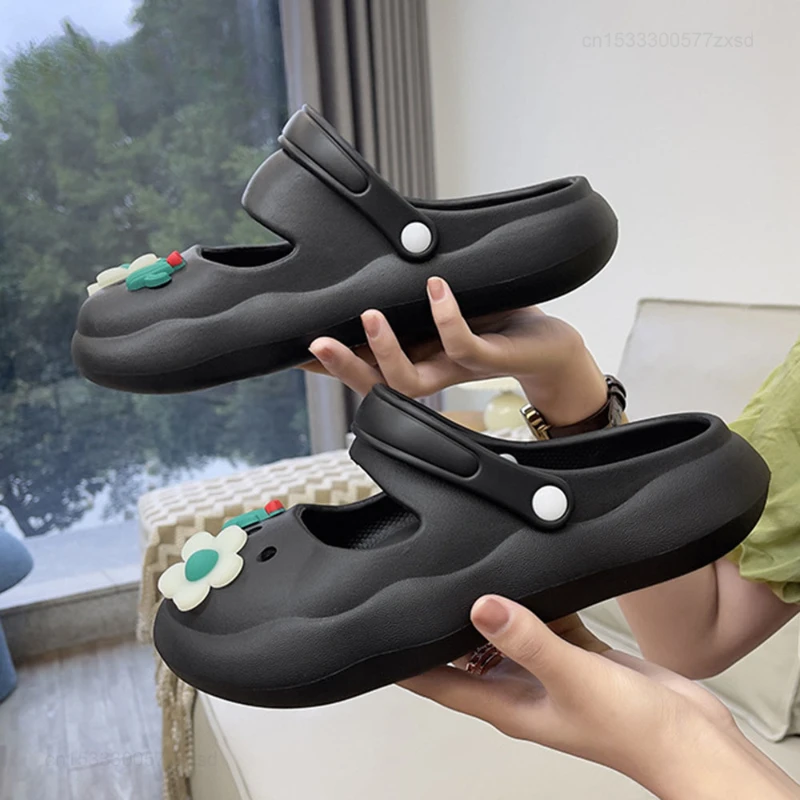 Xiaomi Summer Women Clogs Shoes Slippers Soft EVA Light Beach Sandals Thick Sole Slipper Shoes Outdoor Ladies Casual Home Slides